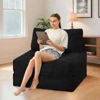 Convertible Sleeper Chair w/ Dual Pillows thumbnail 3