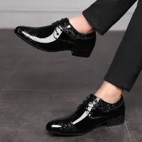 Black Patent Leather Oxford Dress Shoes thumbnail 3