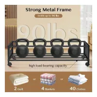 2-Pack Rolling Under Bed Storage Bins thumbnail 1