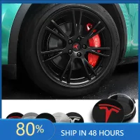 Tesla Wheel Center Hub Caps 4-Piece Set thumbnail 1