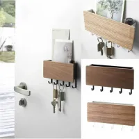 Bamboo Key Rack Wall Organizer thumbnail 2