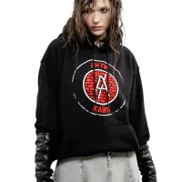 Oversized Graphic Print Hoodie - Harajuku Streetwear thumbnail 2