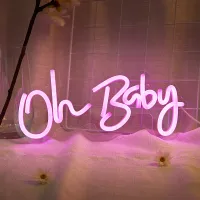LED Neon 'Oh Baby' USB Sign thumbnail 5