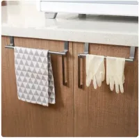 Stainless Steel Over-Door Towel Rack thumbnail 4