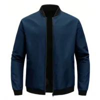 Men's Slim Fit Bomber Jacket thumbnail 4