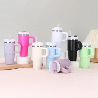 14oz Vacuum Insulated Car Mug with Handle thumbnail 2