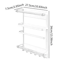 Magnetic Fridge Side Shelf Rack thumbnail 6