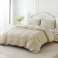 Tufted Boho Duvet Cover Set thumbnail 2
