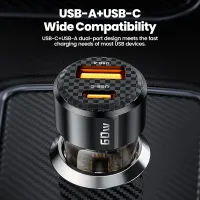 Toocki 60W Fast Car Charger PD thumbnail 6