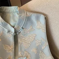 Butterfly Embroidery Sleeveless Jacket thumbnail 4