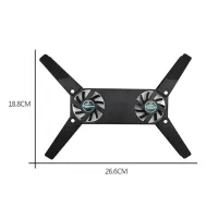 Foldable Dual-Fan Laptop Cooling Pad thumbnail 3
