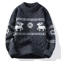 Christmas Reindeer Knitted Sweater thumbnail 2