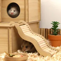 Wooden Wave Stair Hamster Toy thumbnail 3