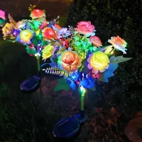 Solar Hibiscus Flower Lights thumbnail 2