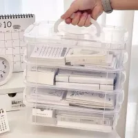 4-Tier Stackable Storage Box With Lid thumbnail 4