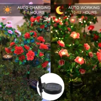 Solar LED Azalea Flower Lights thumbnail 5