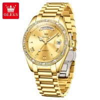 OLEVS 6747 Gold Men's Luxury Watch thumbnail 2