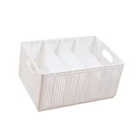 Foldable Fabric Storage Bin with Dividers thumbnail 2