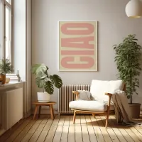 Giao Letters Italian Quote Wall Art thumbnail 4