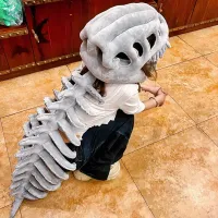 Plush Dinosaur Skeleton Cosplay Costume thumbnail 1