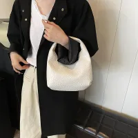 Woven Embossed PU Leather Hobo Bag thumbnail 3