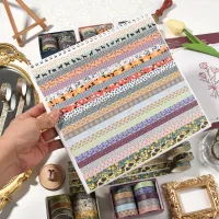 10 Rolls Flower Washi Tape Set thumbnail 4