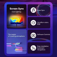 RGBIC Gaming LED Strip with Screen Sync thumbnail 2