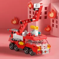 6-in-1 City Vehicle Building Blocks Set thumbnail 2