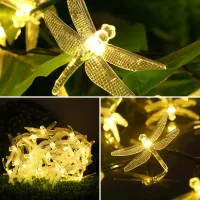 Solar Dragonfly LED String Lights 5M thumbnail 4