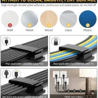 Self Adhesive Cable Clips Set thumbnail 6