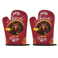 Thanksgiving Turkey Oven Mitts Set thumbnail 2