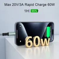 60W PD USB-C Fast Charging Cable thumbnail 2