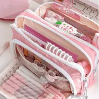 Kawaii 3-Layer Pen Organizer Pouch thumbnail 1