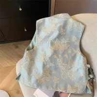 Butterfly Embroidery Sleeveless Jacket thumbnail 2