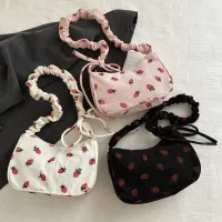 Strawberry Print Corduroy Mini Tote thumbnail 3