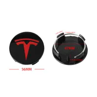 Tesla Wheel Center Hub Caps 4-Piece Set thumbnail 4