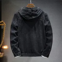 Men's Hooded Denim Jacket thumbnail 6