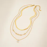 Gold Plated Zirconia Choker Necklace thumbnail 3
