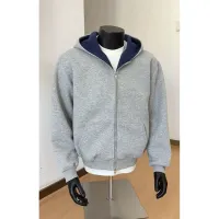 Men's Double Zipper Hooded Cardigan thumbnail 2