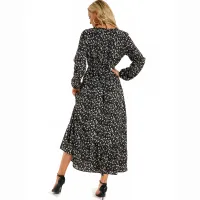 Boho Floral Chiffon Maxi Dress thumbnail 6