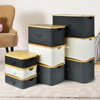 Foldable Bamboo Laundry Hamper thumbnail 4