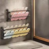 Wall Mounted 2-Tier Shoe Rack thumbnail 1