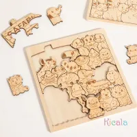 Animal Shape Wooden Puzzles for Kids thumbnail 3