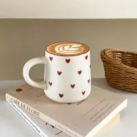 Cute Heart-Shaped Ceramic Coffee Mug thumbnail 6