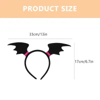 Girls Vampire Bat Wing Headband Costume thumbnail 6