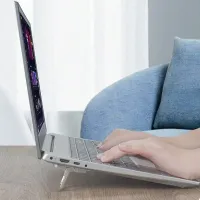 Mini Foldable Self-Adhesive Laptop Stand (2-Pack) thumbnail 3