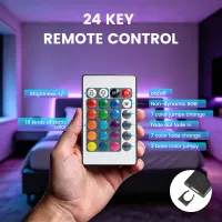 220V RGB LED Strip Light Kit with Remote thumbnail 4