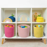 Cotton Rope Woven Storage Basket thumbnail 3
