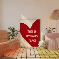 Happy Place Heart Quote Canvas Art thumbnail 6