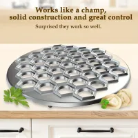37-Hole Aluminum Ravioli Press Maker thumbnail 3